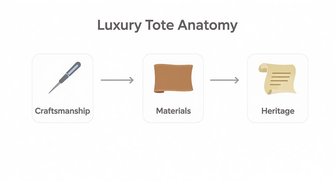 Infográfico sobre sacolas de tecido de marcas famosas