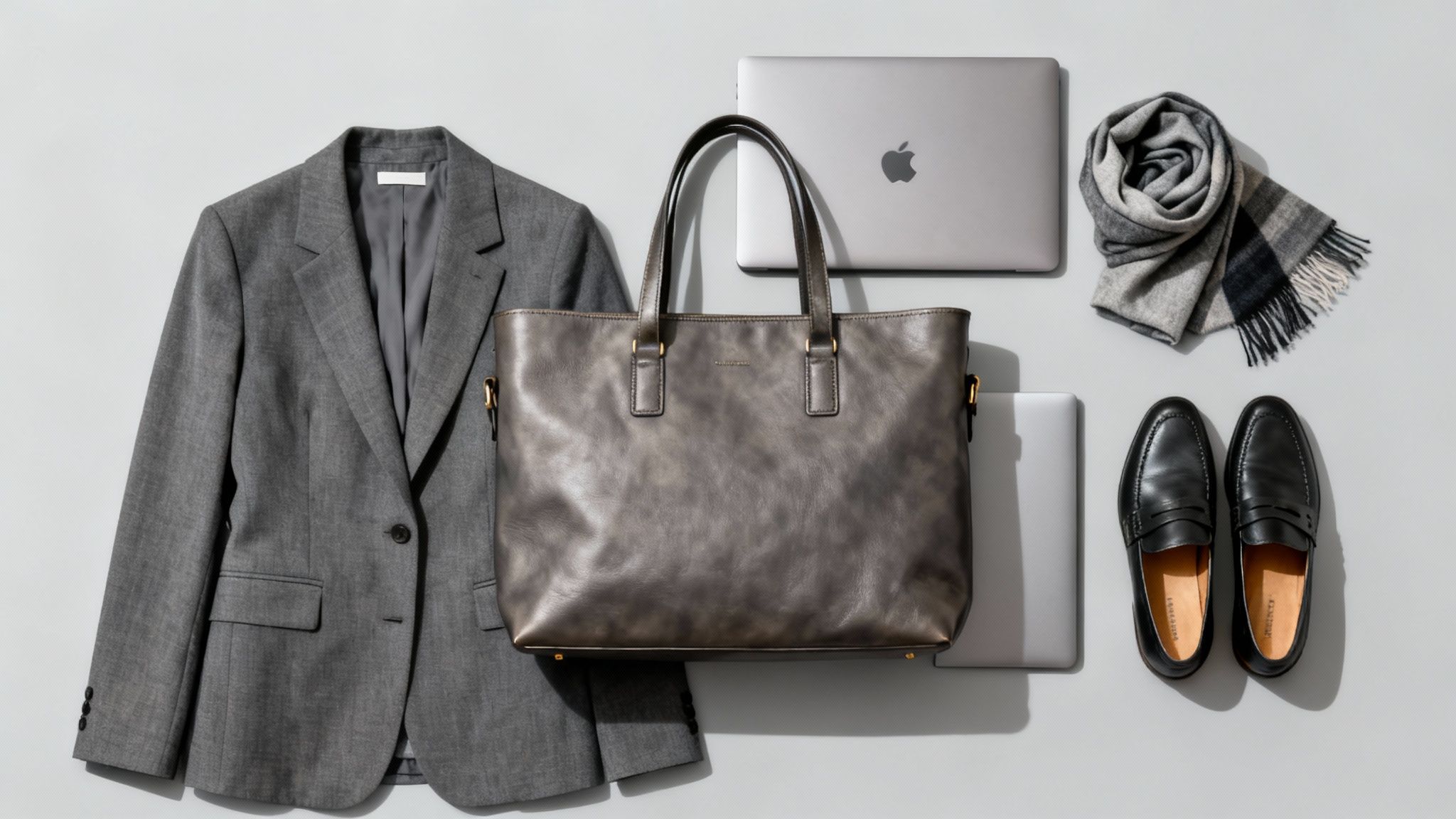 Uma mulher carregando uma bolsa de marca famosa como parte de um look estiloso.