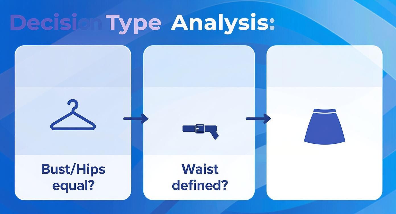 Infographic about how to dress for your body type
