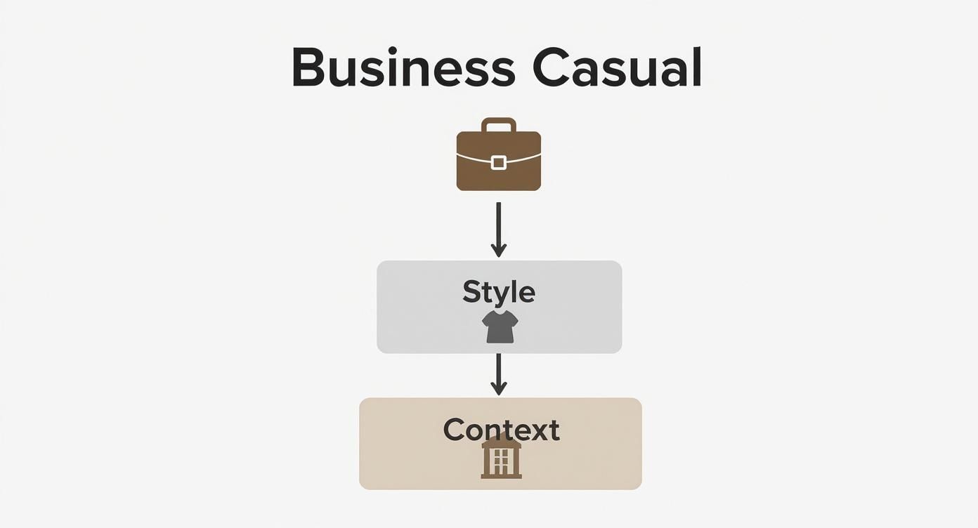 Infographic about business casual outfit ideas for women