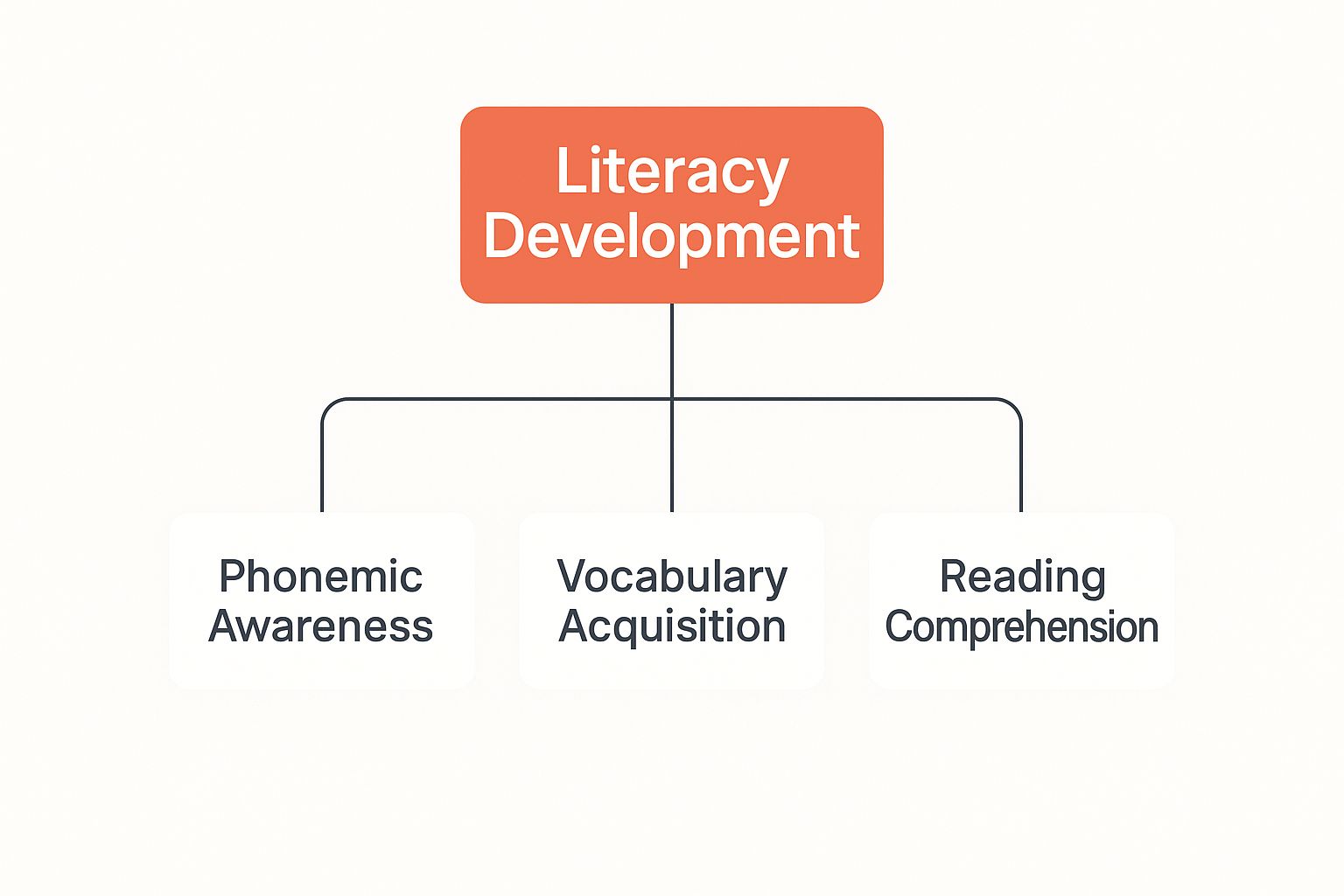 Infographic about what is literacy development