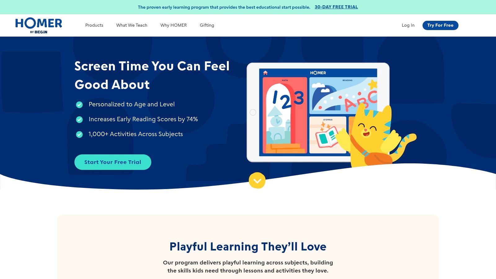 HOMER (Learn & Grow by Begin)
