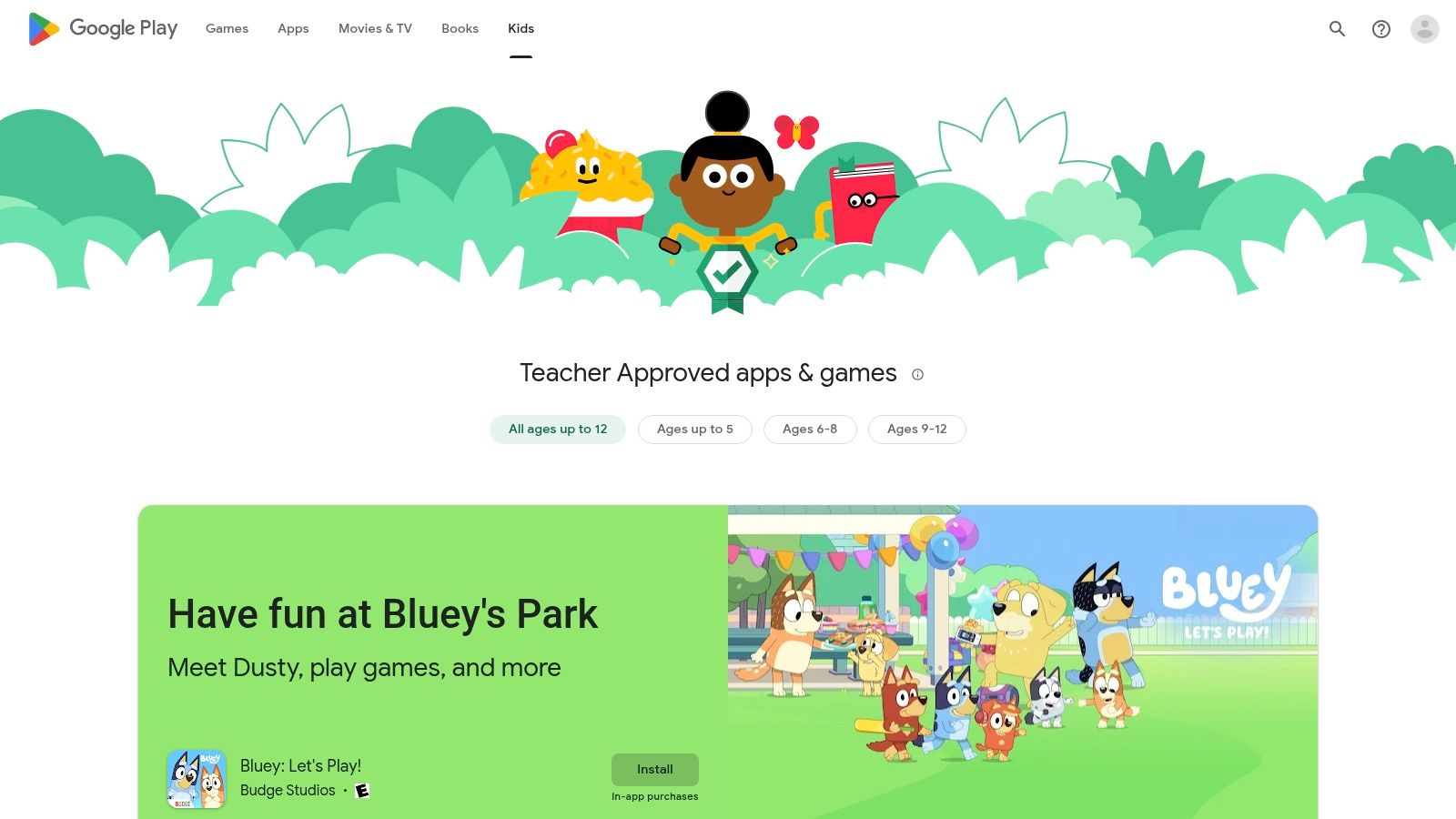Google Play – Kids (Teacher Approved)