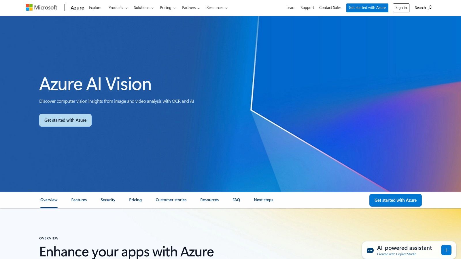 Le top des IA pour analyser une image gratuitement (et bluffer vos concurrents) 2 Microsoft Azure AI Vision (ex-Computer Vision)