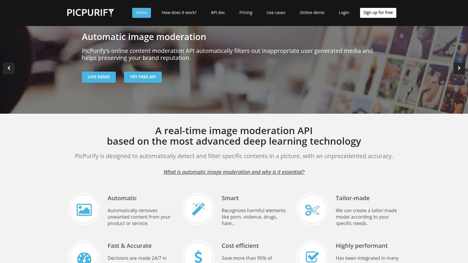 Le top des IA pour analyser une image gratuitement (et bluffer vos concurrents) 12 PicPurify