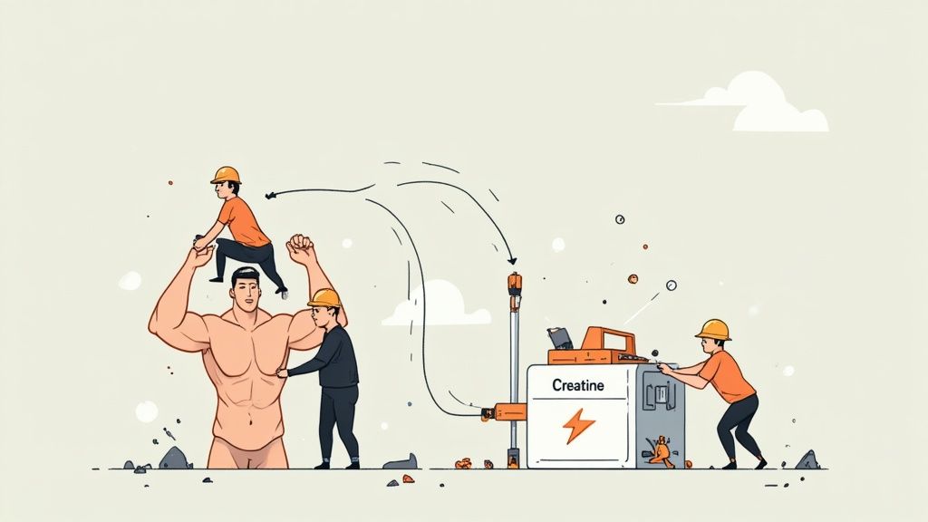 Screenshot from https://www.amazon.com/Crazy-Muscle-Monohydrate-PostWorkout-Three-Atine/dp/B0DKLPNJK2