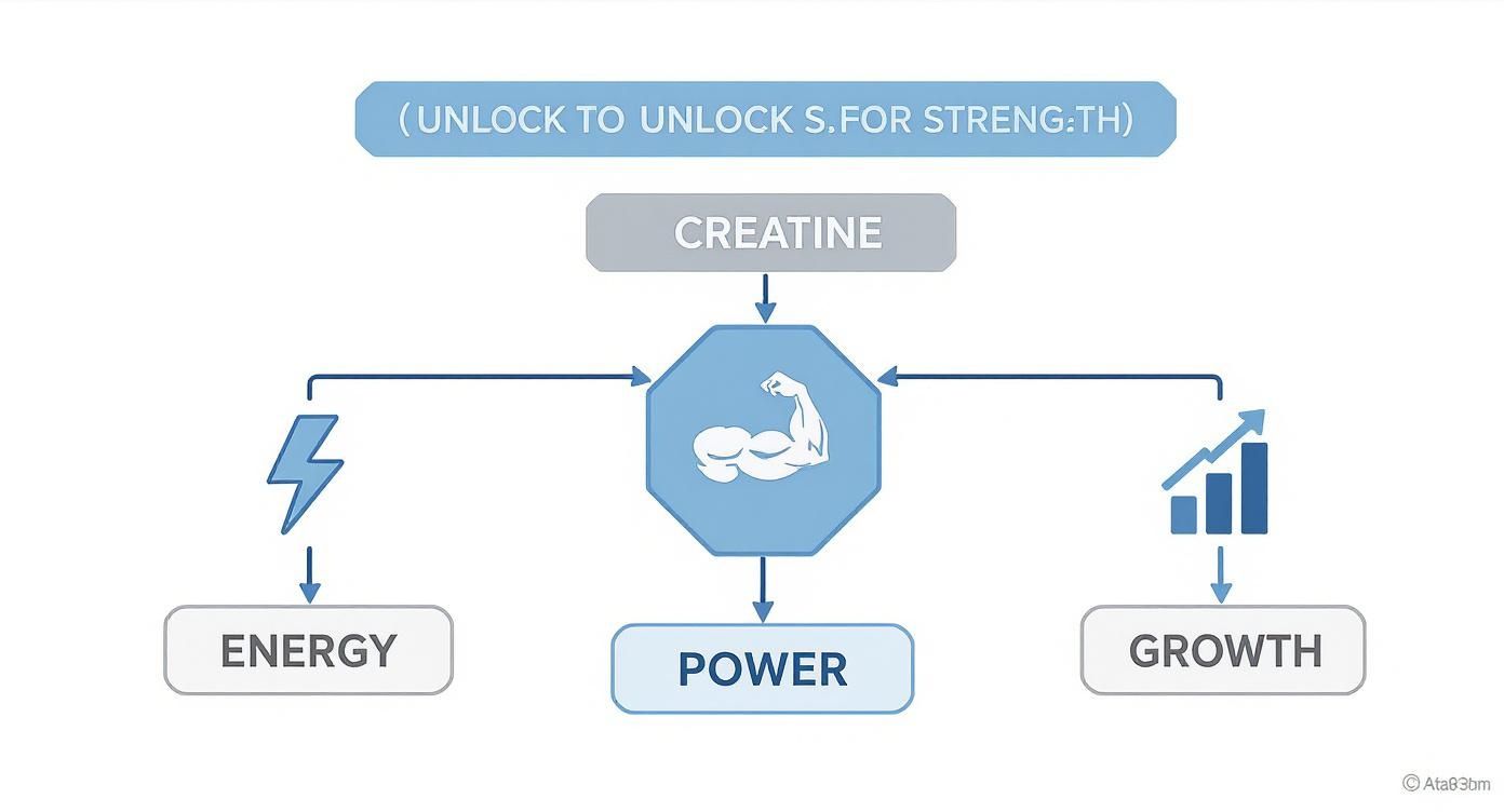 Infographic about best creatine powder