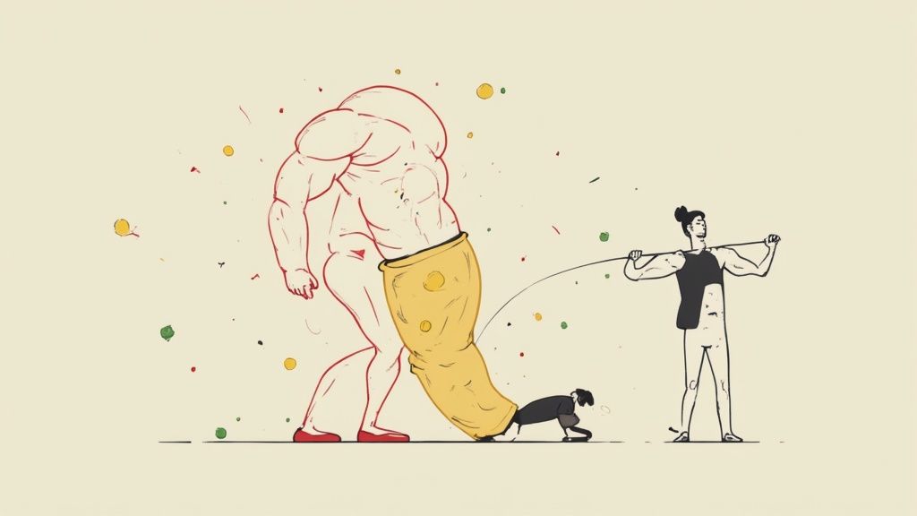 A person mixing creatine powder in a shaker bottle after a workout.