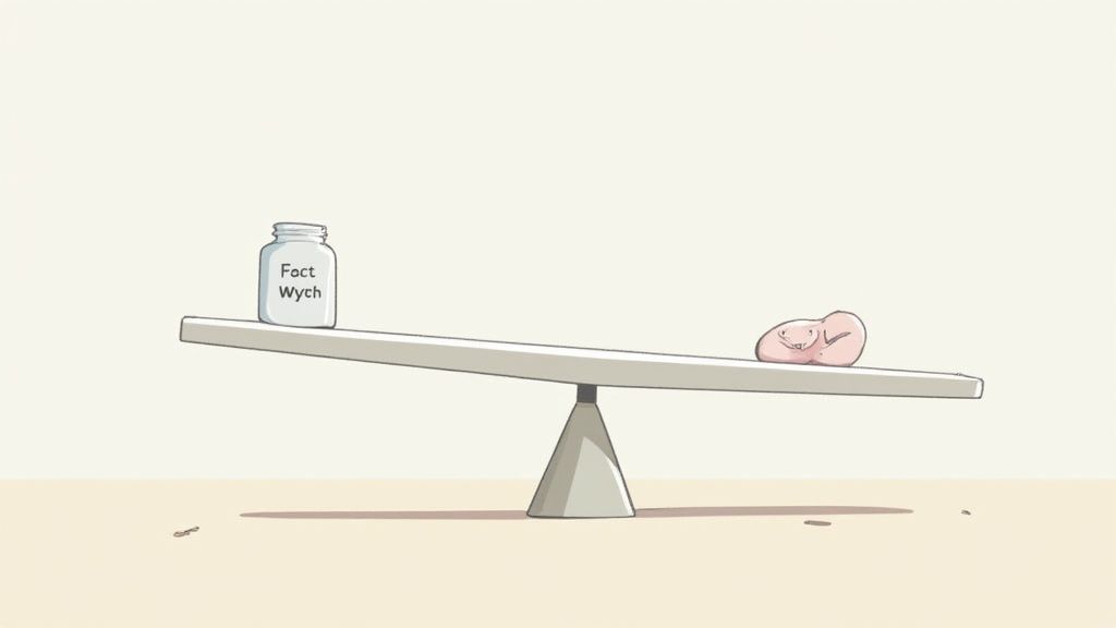 Person measuring creatine powder into a shaker bottle.