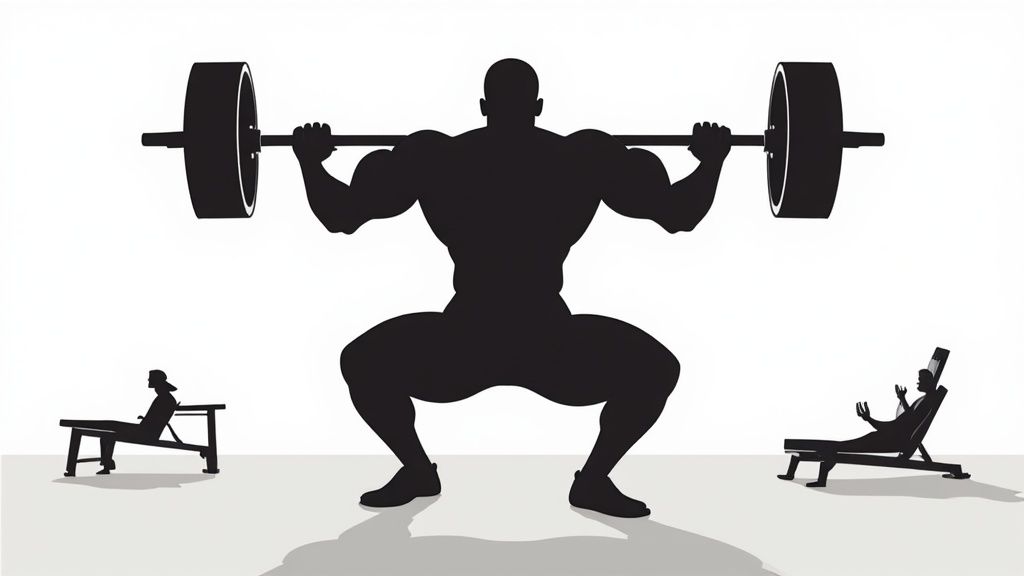 A person performing a heavy deadlift, symbolizing the importance of strength training while cutting.