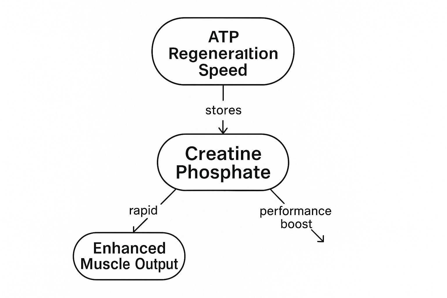 Infographic about how does creatine work