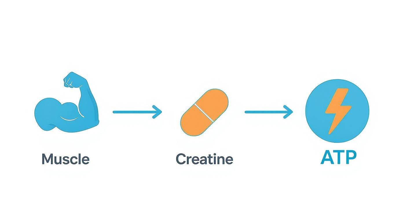 Infographic about best creatine supplement for men