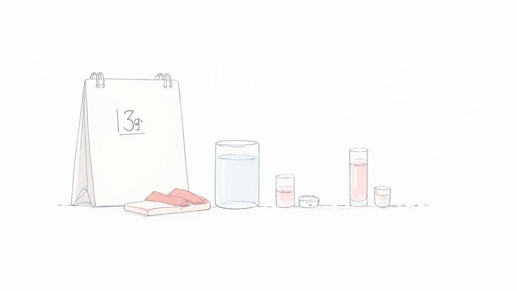 A person mixing a creatine supplement in a shaker bottle.