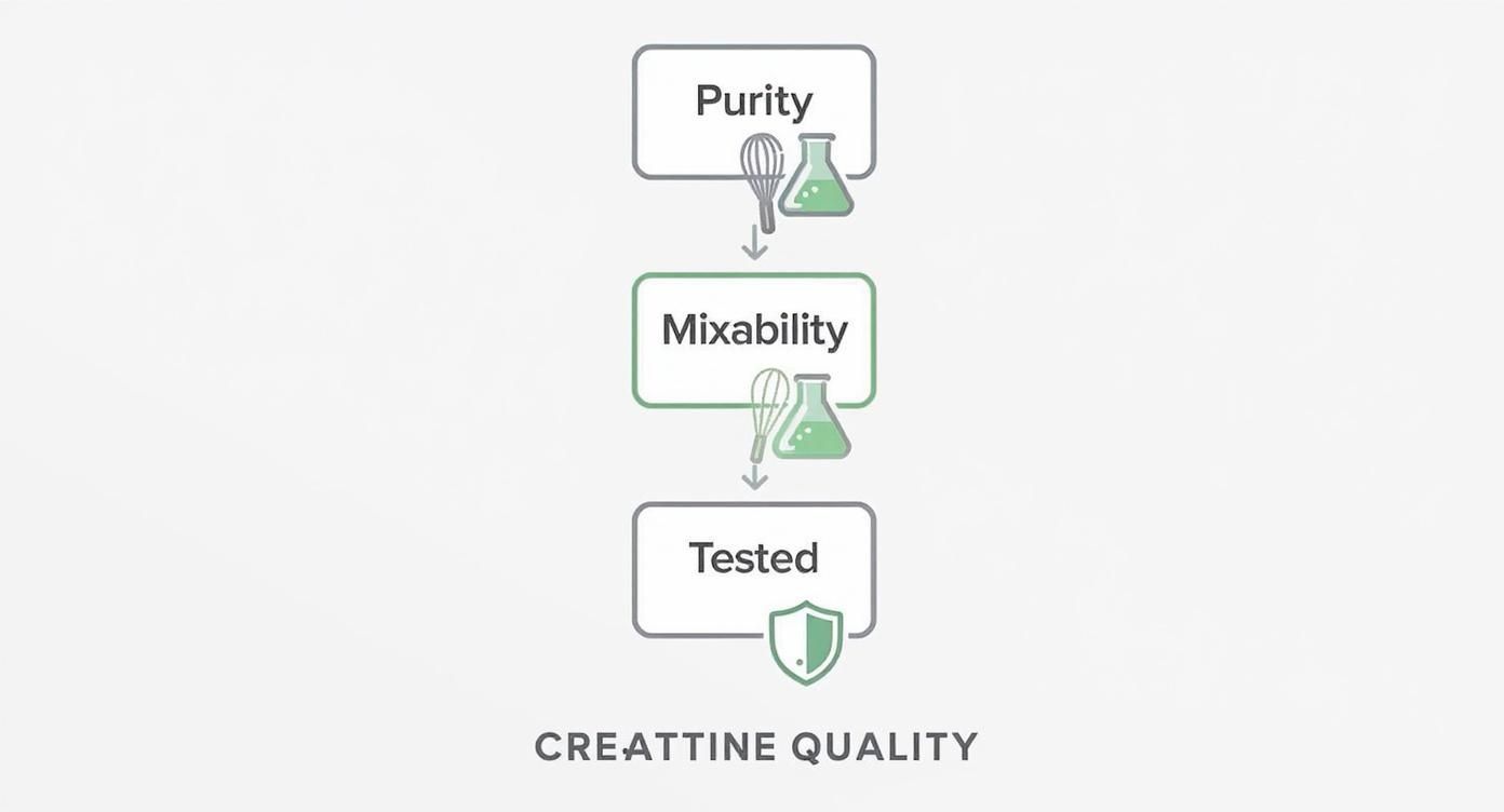 Infographic about best creatine monohydrate
