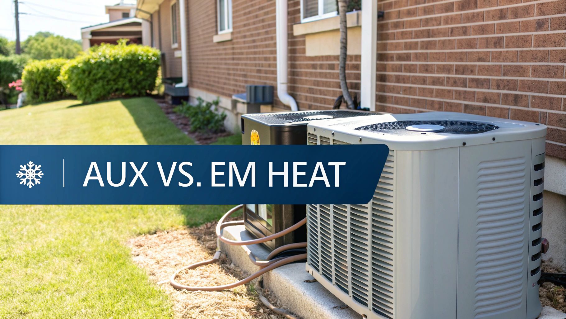 An HVAC technician inspects the electrical components of an outdoor heat pump unit.