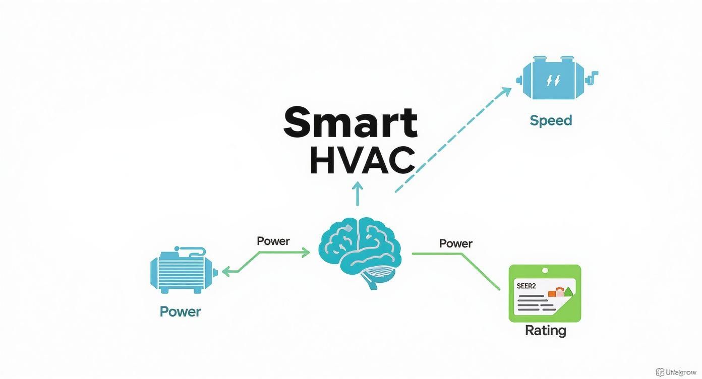 Infographic about high efficiency hvac systems