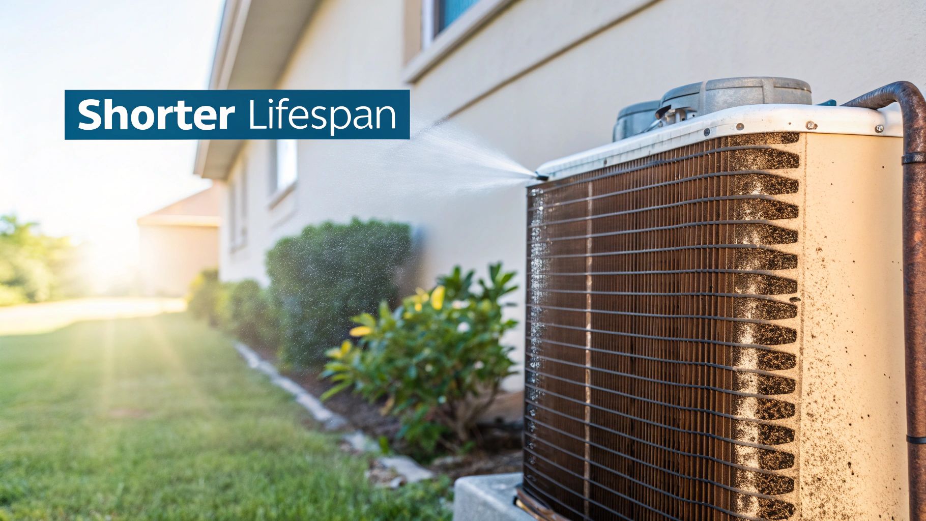 A person performing air conditioner maintenance florida