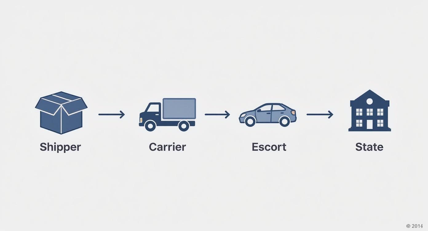 Infographic about interstate heavy haulage