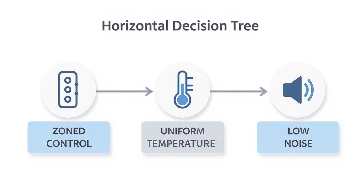Infographic about ductless mini split vs central air