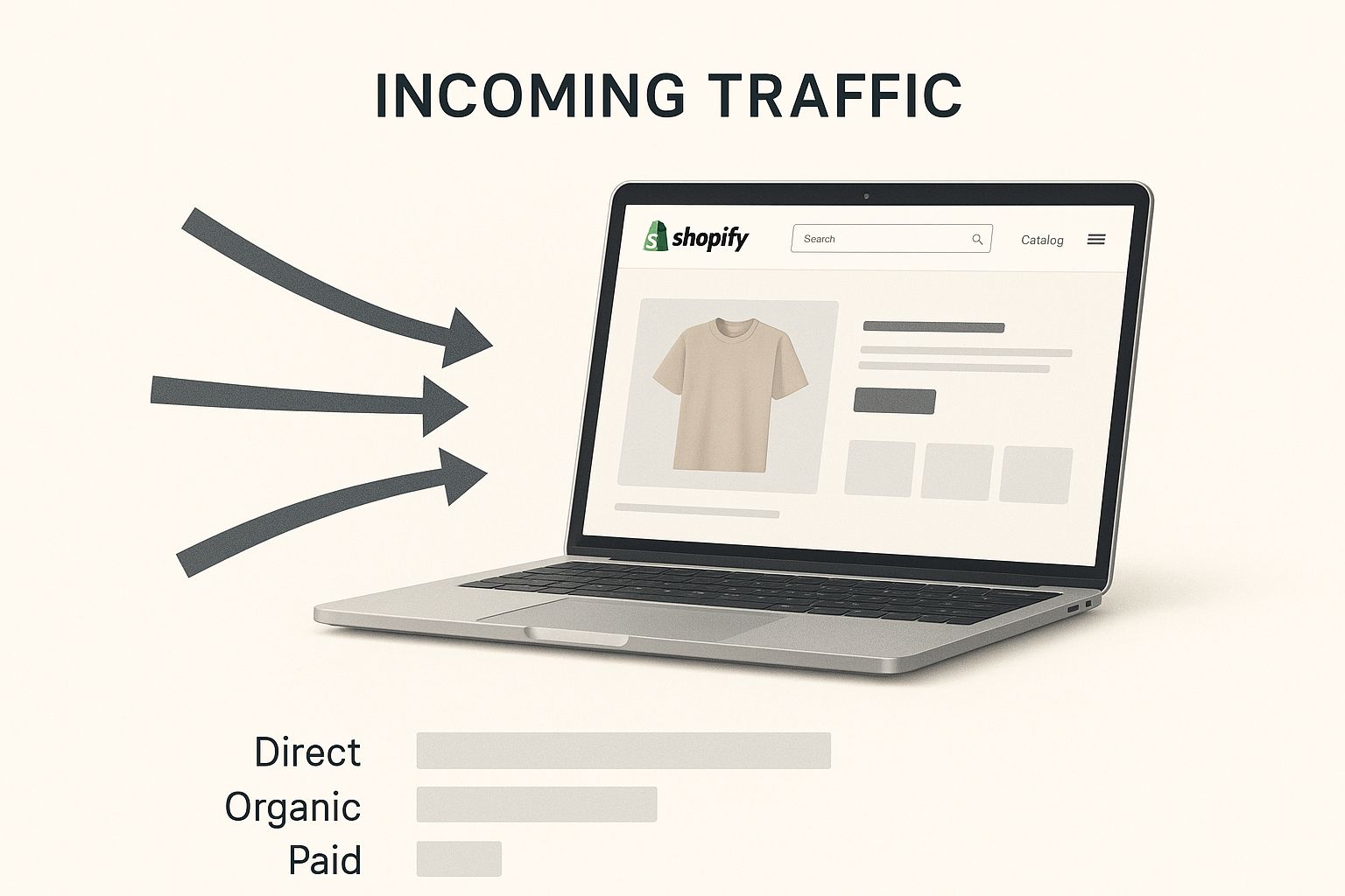 Infographic about sales funnel for shopify