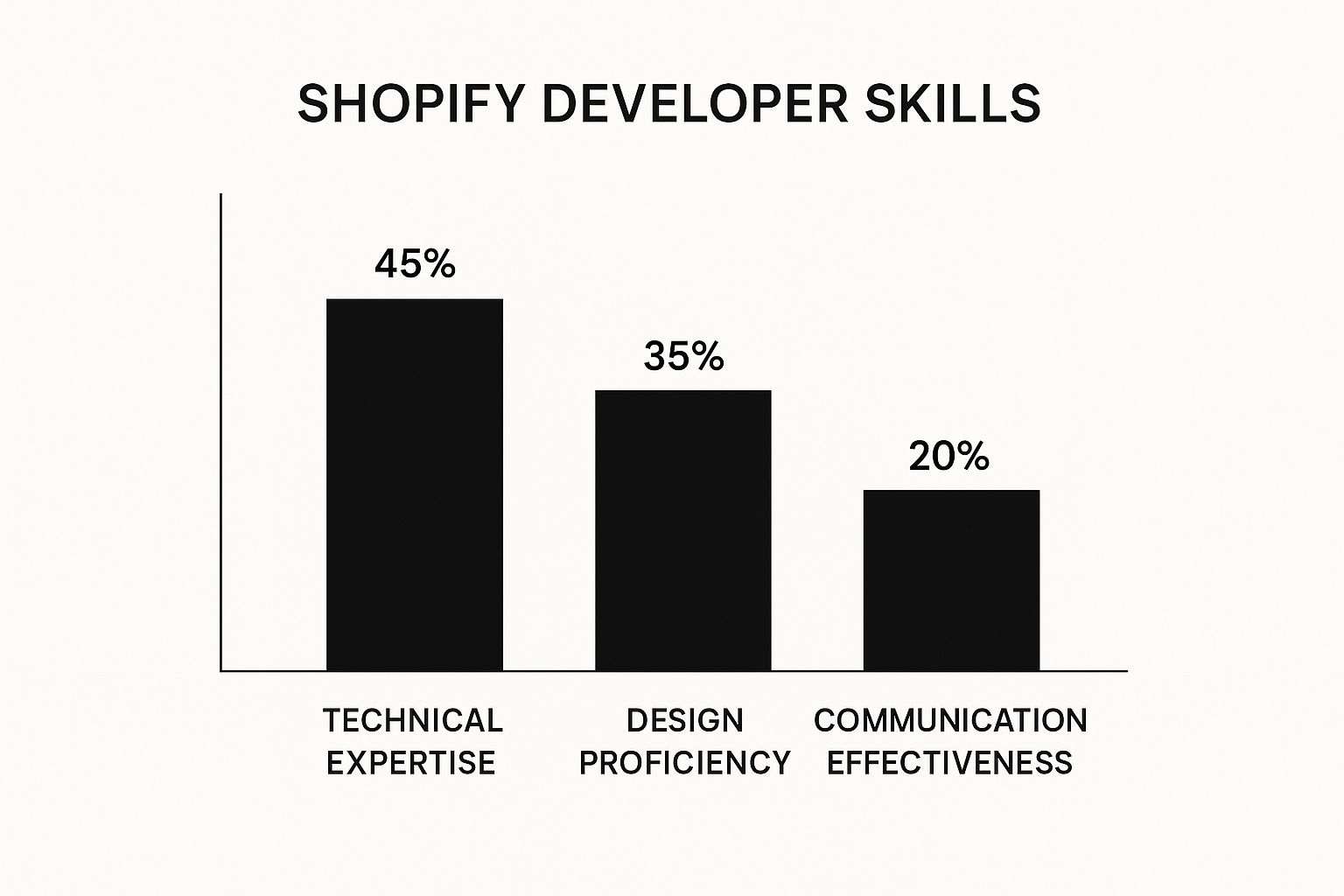 Infographic about hire someone to build shopify store