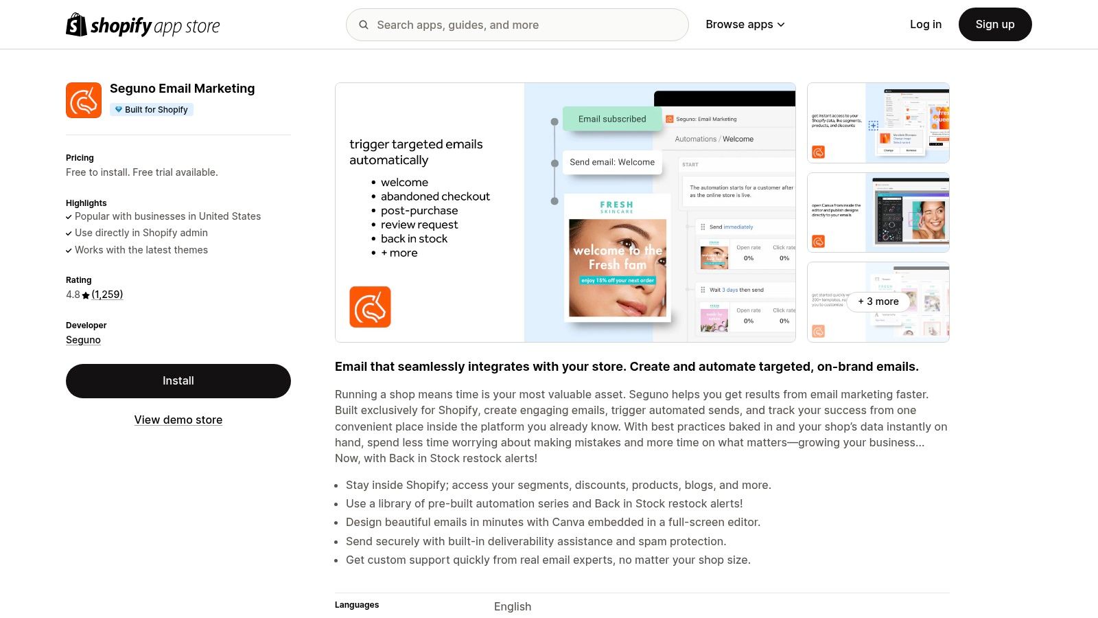 Seguno for Shopify