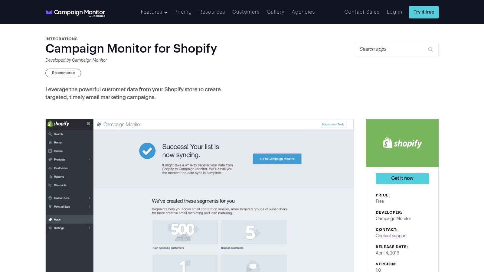 Campaign Monitor for Shopify