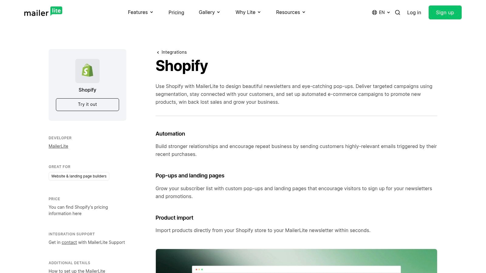 MailerLite for Shopify