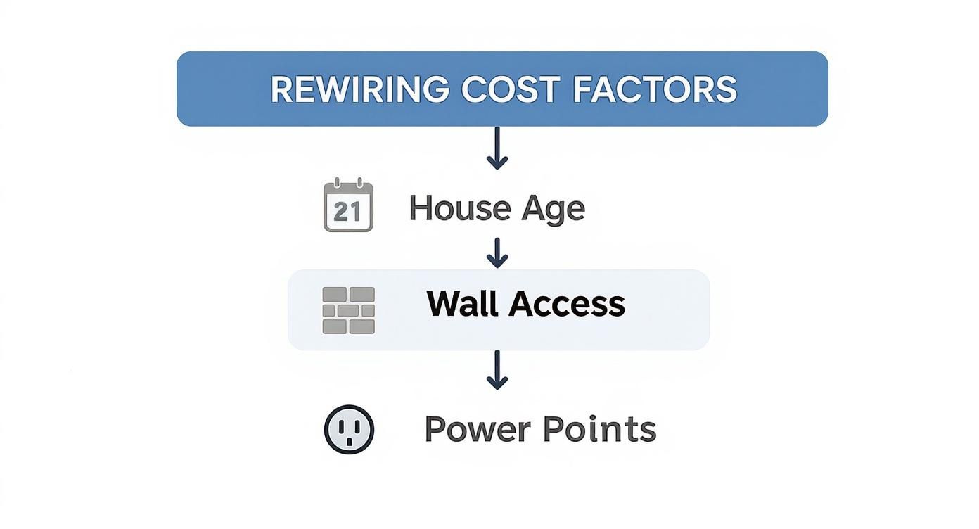 Infographic About Cost Of Rewiring House