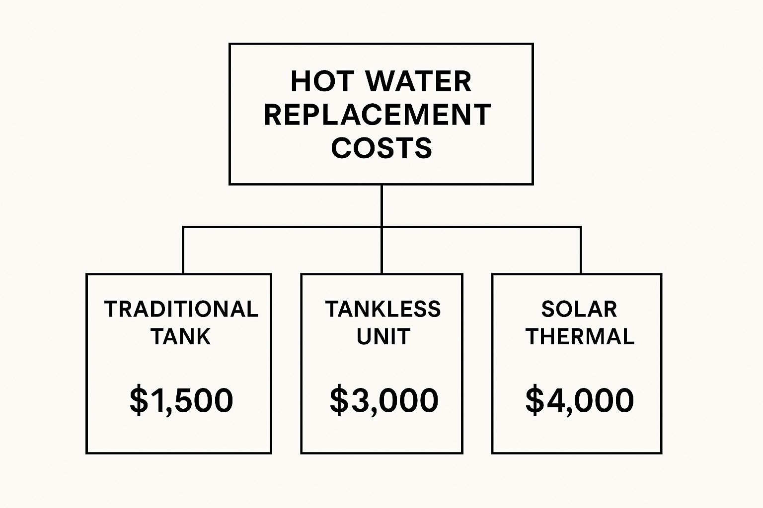Infographic About Cost Of Replacing Your Hot Water System