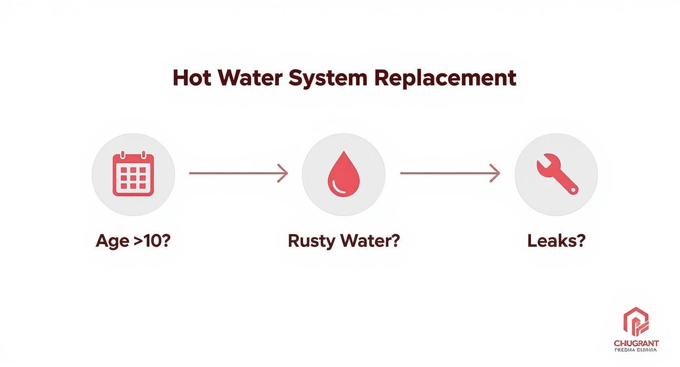Infographic About Hot Water System Replacement