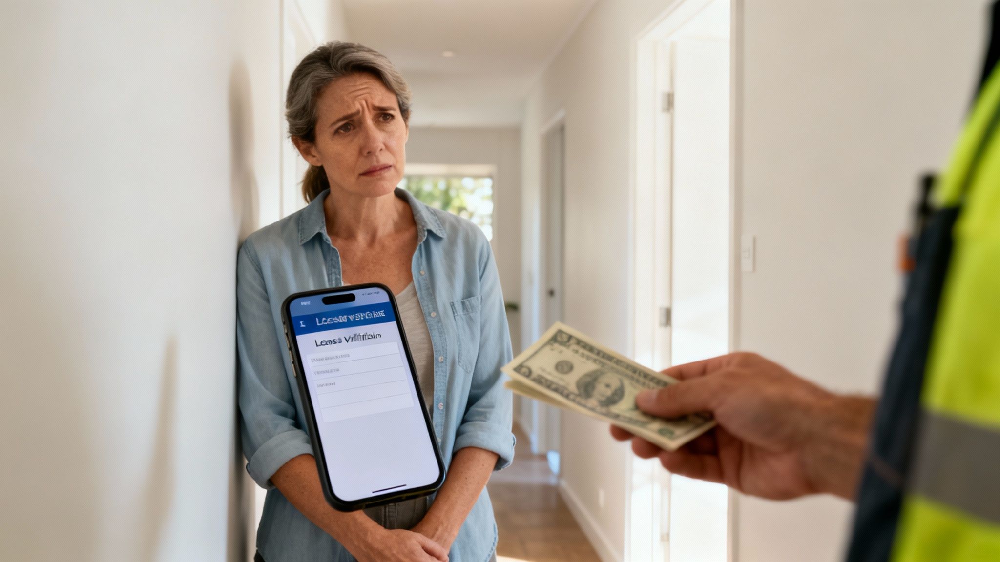 A Homeowner Discussing A Project With An Electrician