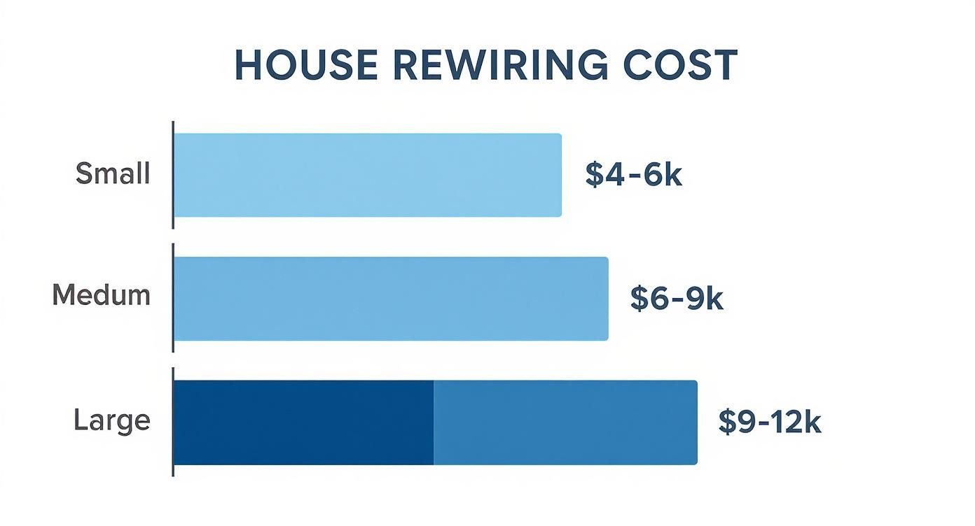 Infographic About Cost To Rewire A House