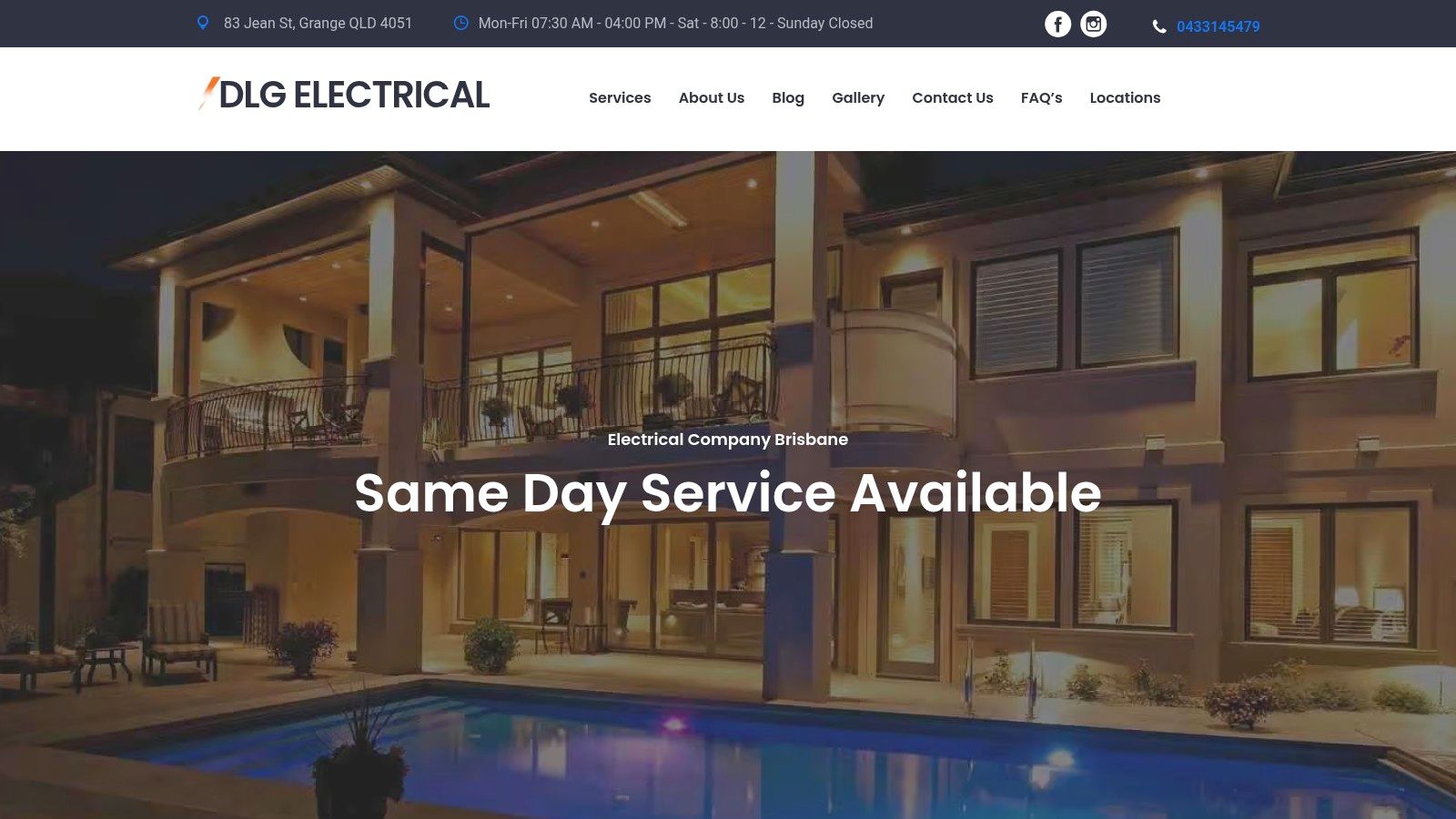 A Well-Lit Modern Home Exterior At Dusk, Showcasing Professional Electrical Installation.