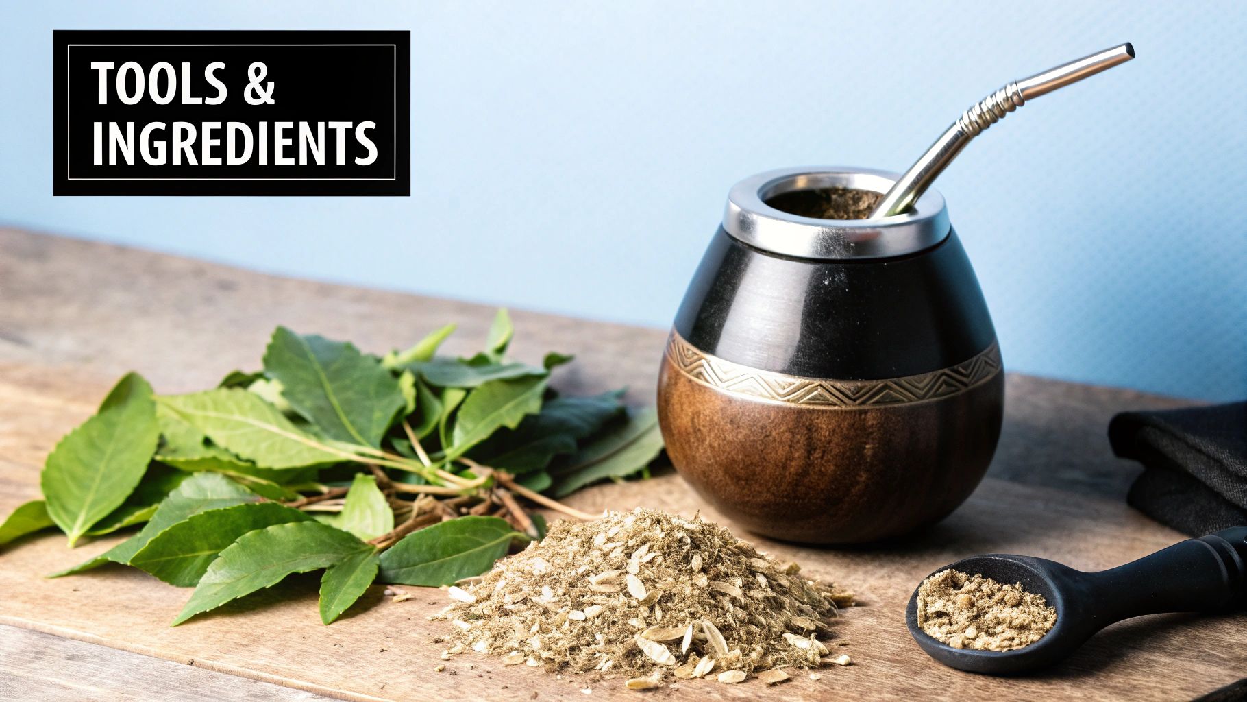 Yerba Mate, Gourd, and Bombilla