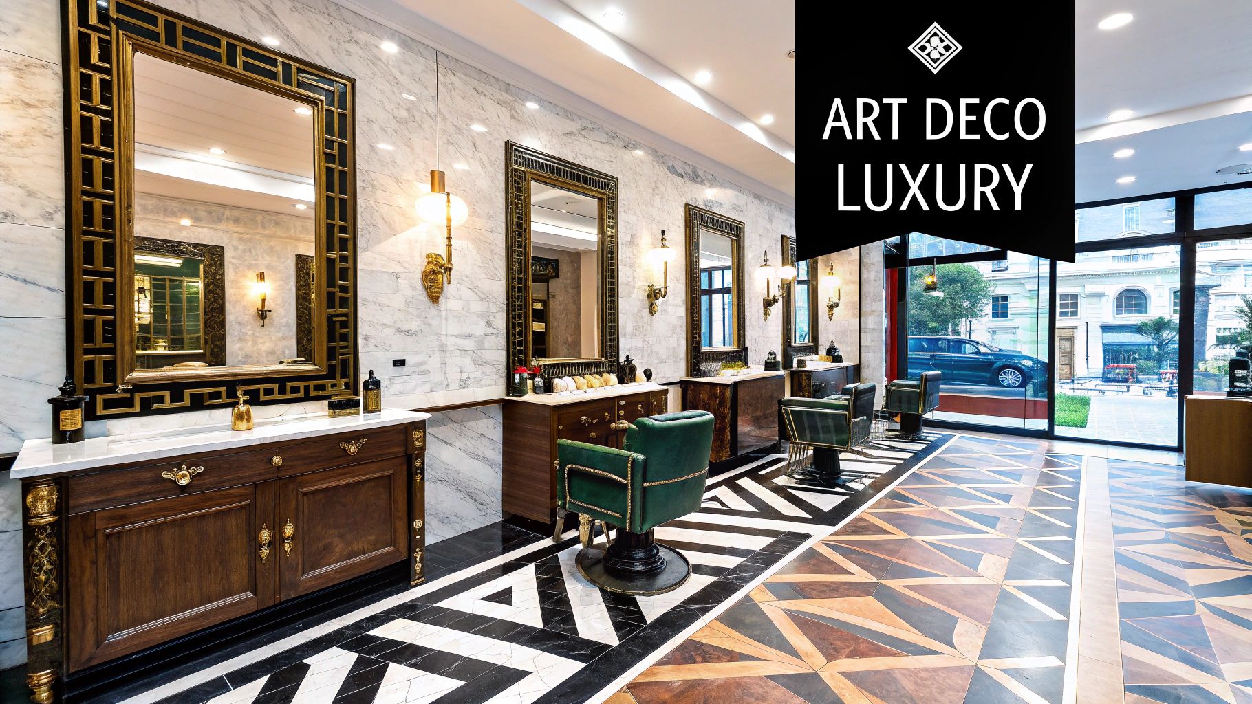 Art Deco Luxury Barbershop
