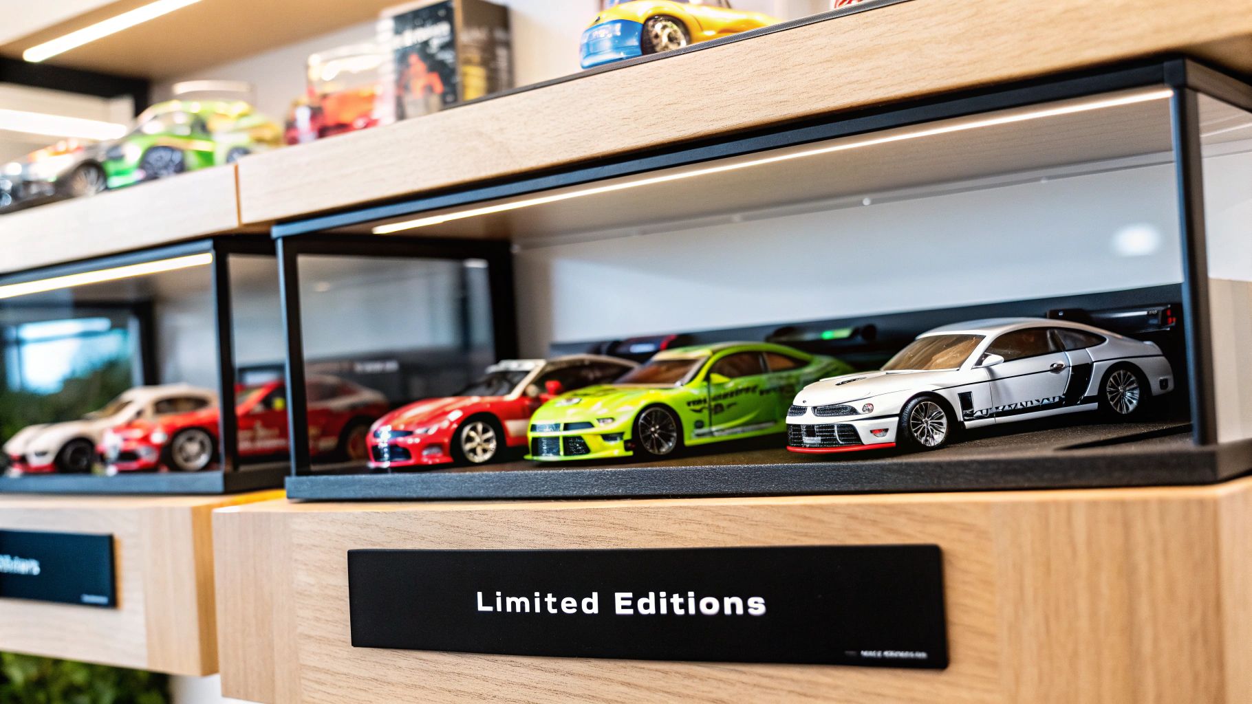 A globe with diecast cars driving across its surface, symbolizing the global market.