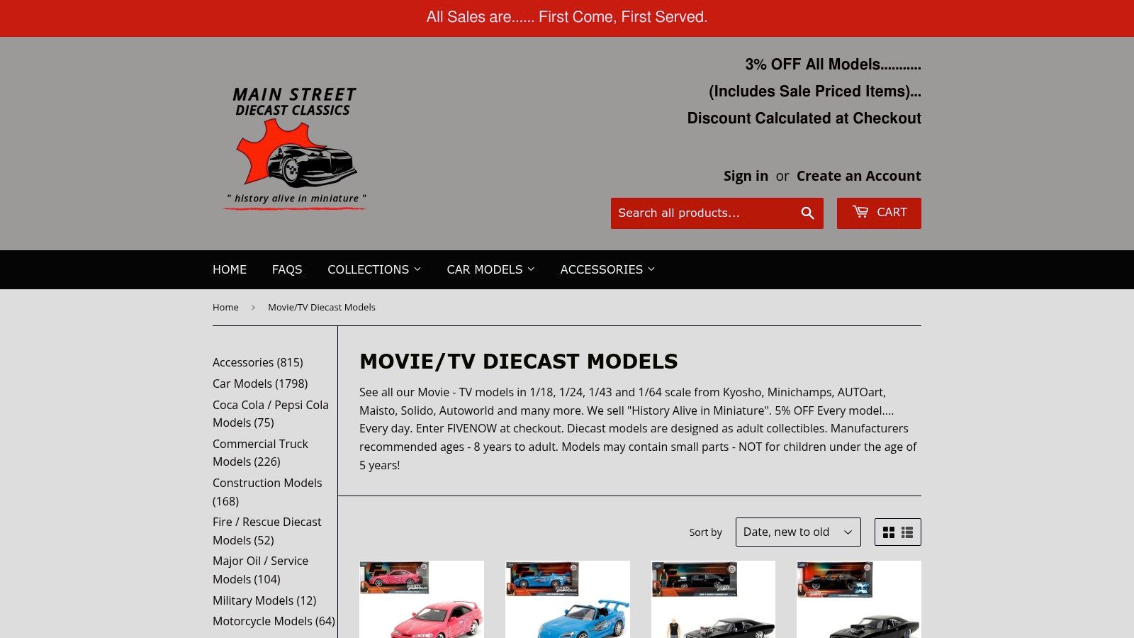 Main Street Diecast Classics