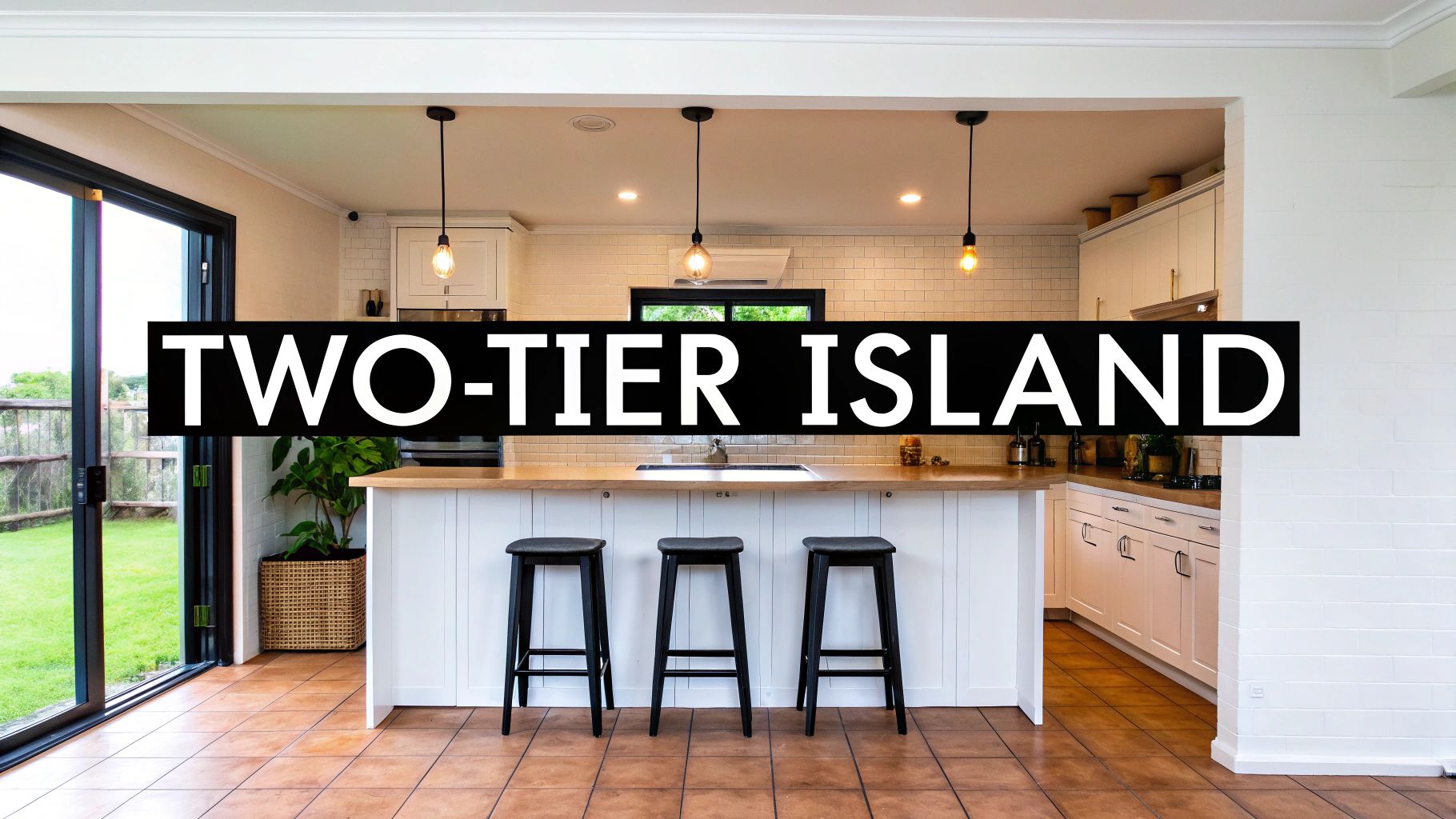Two-Tier Island Bench