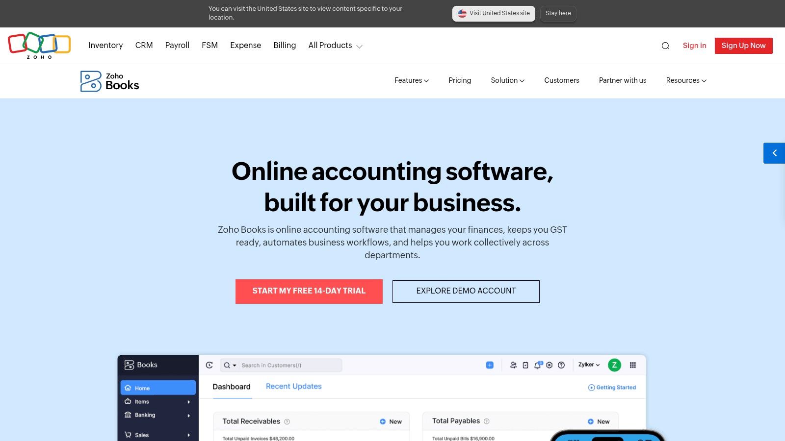 Zoho Books (Australia)