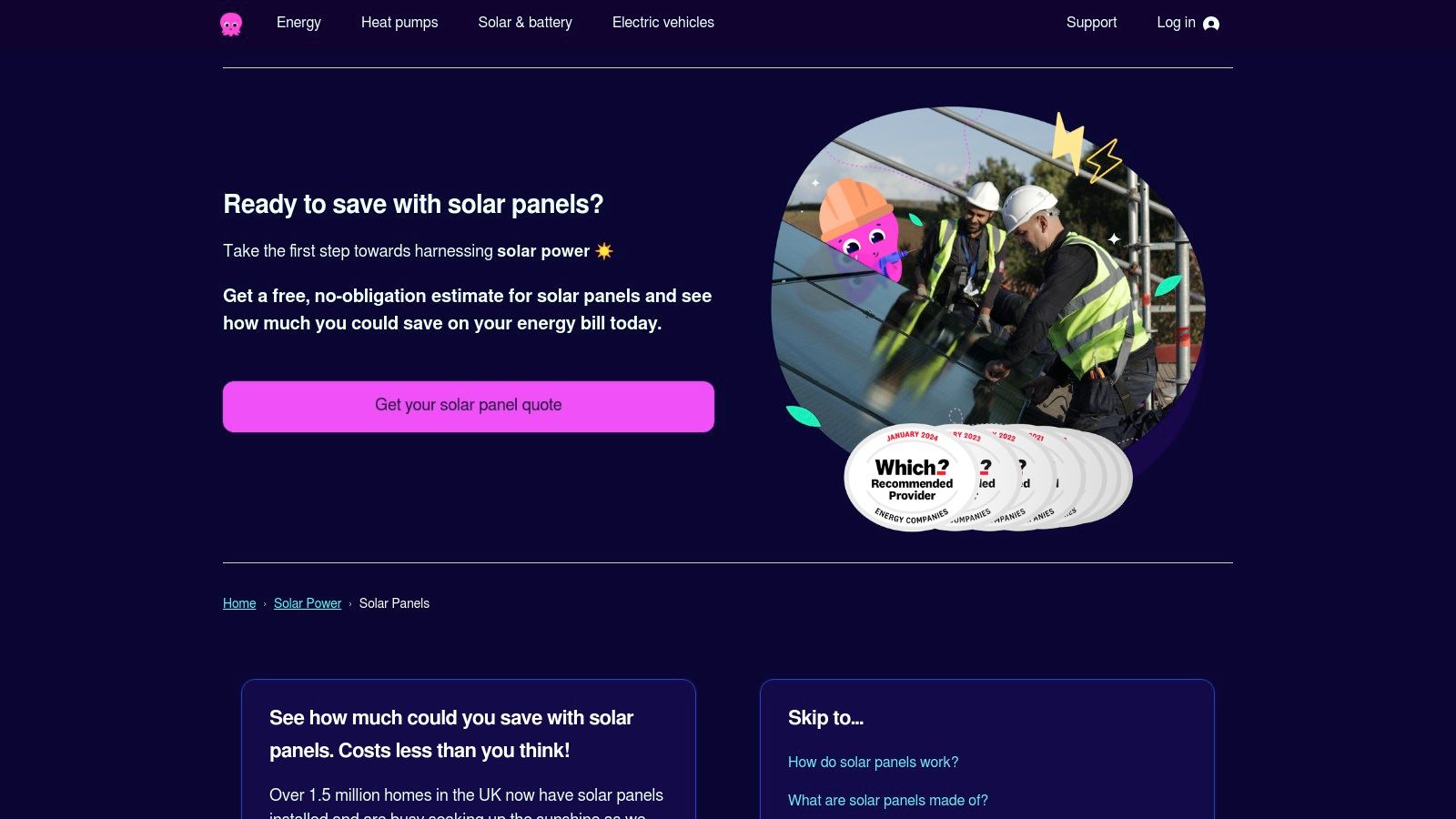 Octopus Energy – Direct Solar & Battery Installation