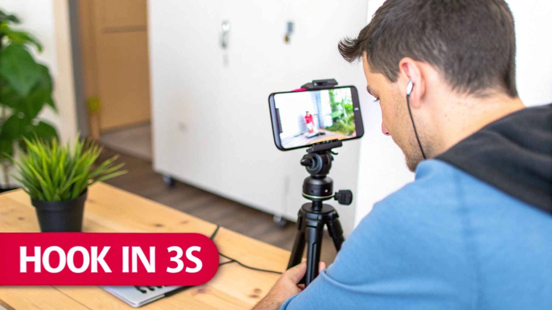 An example of an Instagram Reel ad being displayed on a smartphone screen, emphasizing its native look within the app's interface.