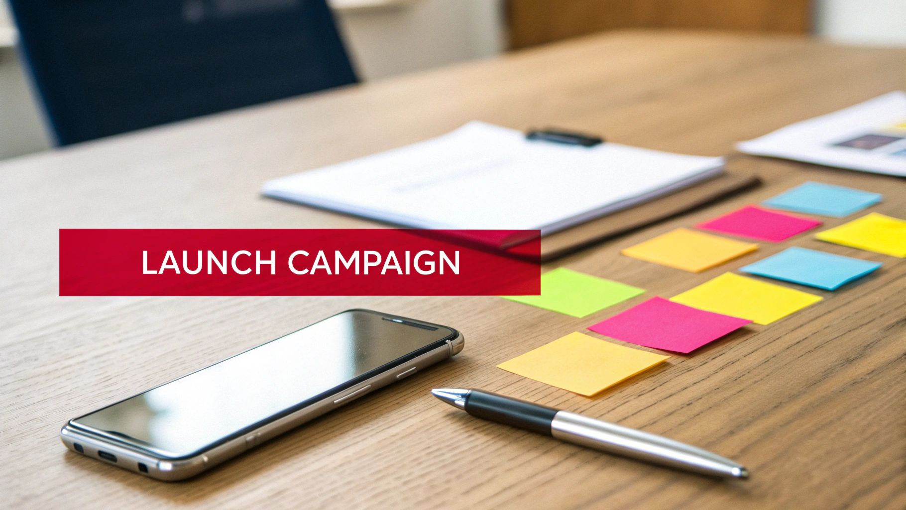 A person planning a social influence marketing campaign on a whiteboard.