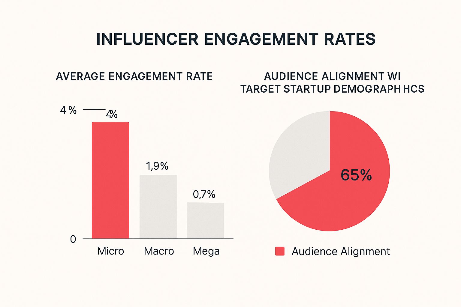 Infographic about influencer marketing for startups