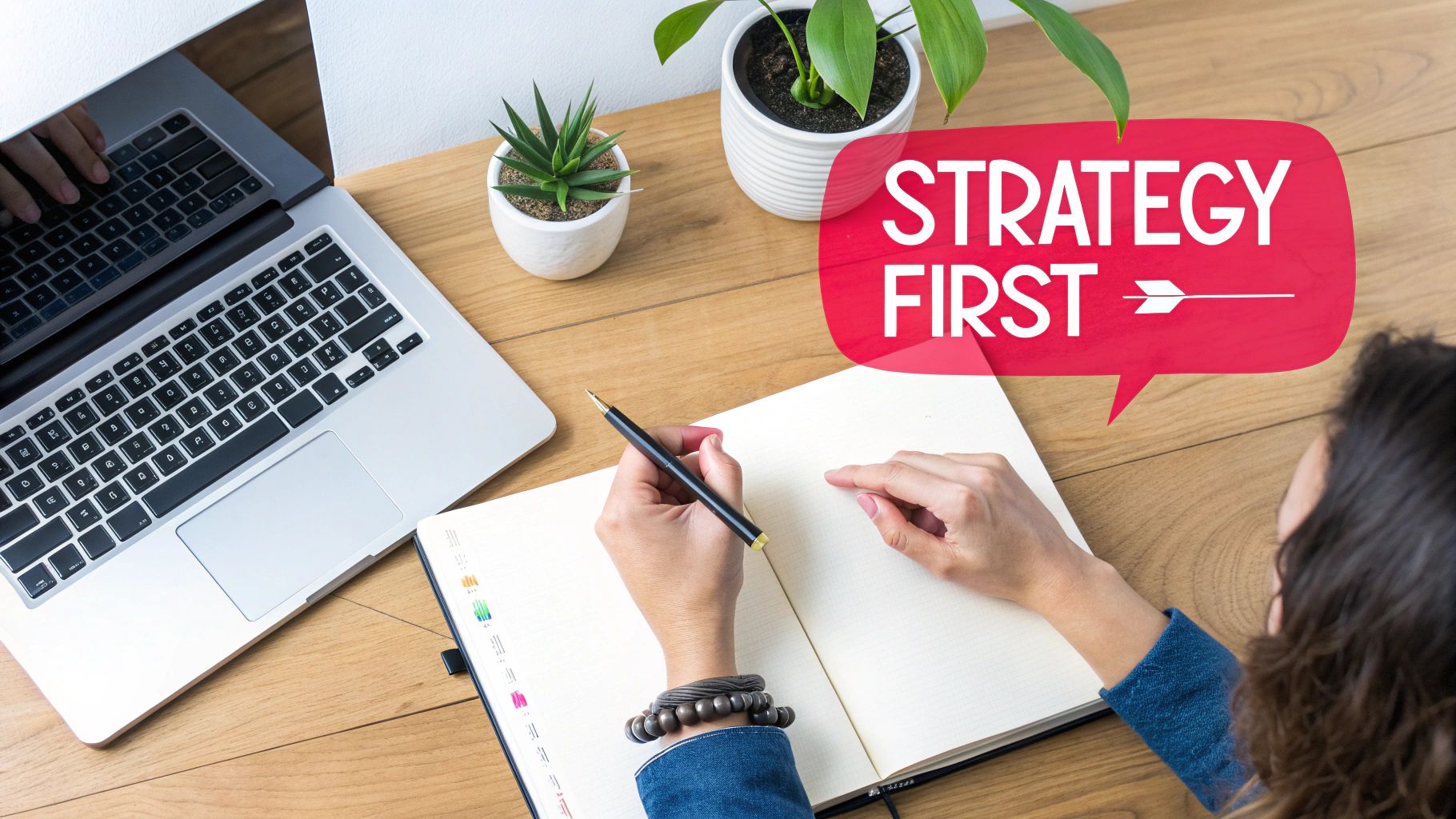 A group of diverse professionals collaborating on a marketing strategy in a modern office.