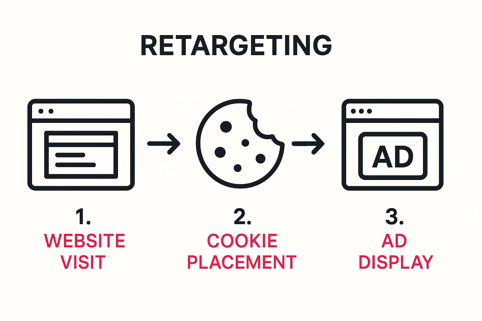 Infographic about what is retargeting in advertising