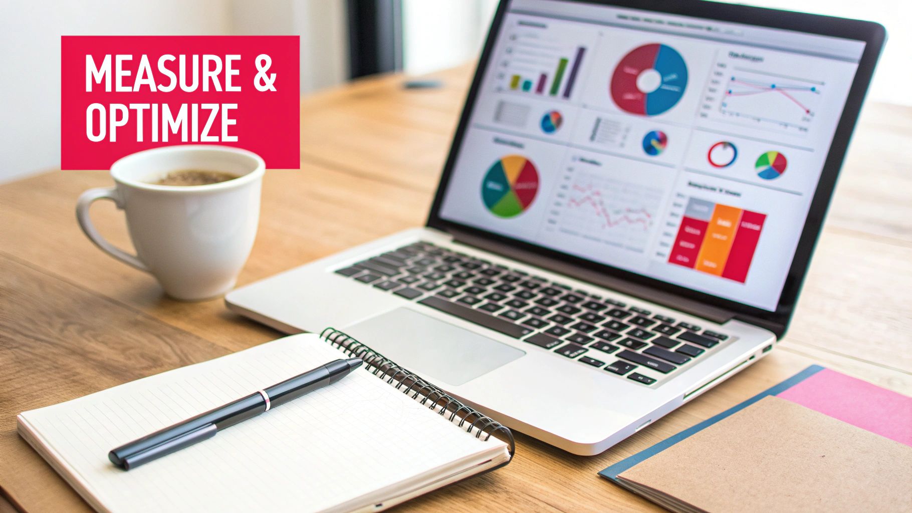 A person analyzing graphs and charts on a screen, representing the optimization of an Instagram Reels advertising campaign.