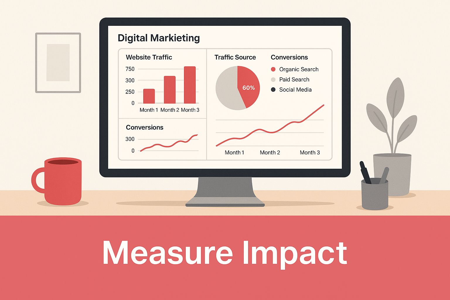 Infographic about content marketing attribution
