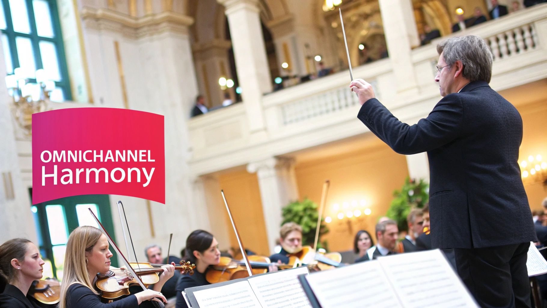 A marketing team collaborating on a campaign, representing a unified omnichannel strategy.