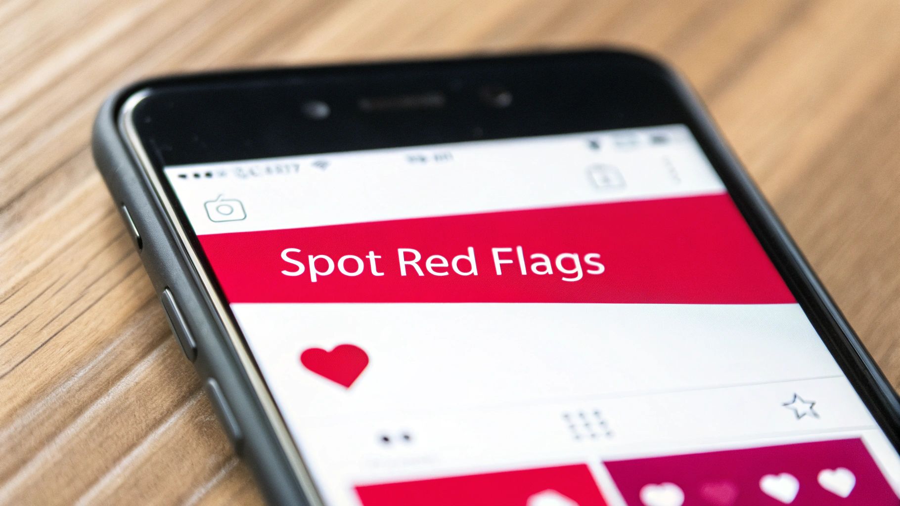 An image showing a magnifying glass over a social media profile to symbolize vetting an influencer.